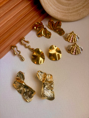 Niska Statement Earrings 18k Gold plated Anti Tarnish Pack of five