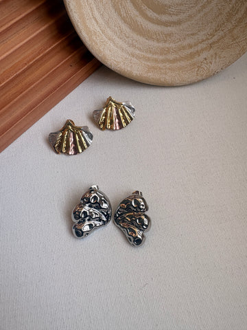 Niska Statement Earrings 18k Gold plated Anti Tarnish Pack of 2