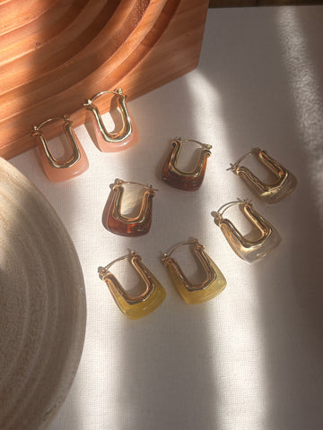 Niska Statement Earrings 18k Gold plated Anti Tanish Pack of three