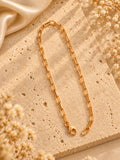 Niska gold-tone paperclip chain necklace replica product view 4