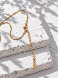 Niska gold-tone oval pendant AD Stone Silver replica necklace