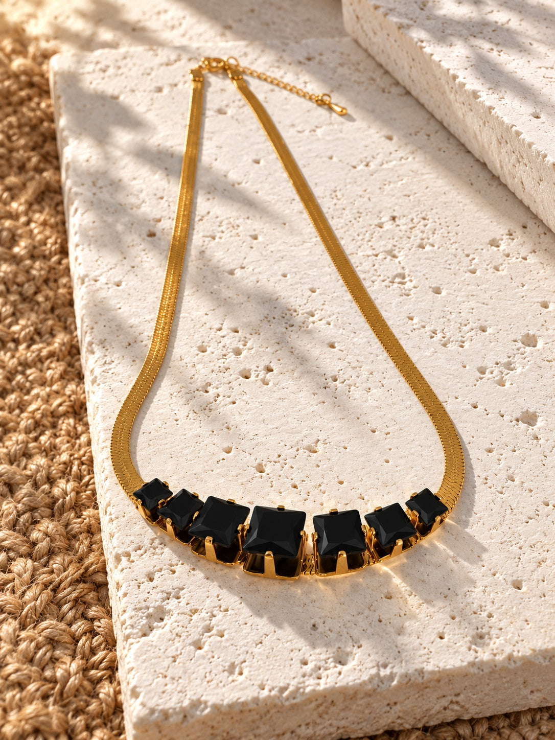 Niska black AD Stone Silver replica necklace view 5