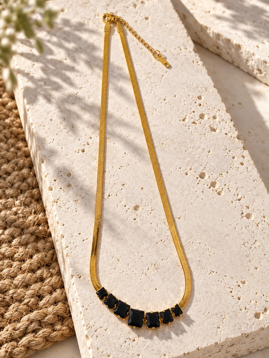 Niska black AD Stone Silver replica necklace view 10