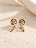 Niska gold-tone floral geometric replica necklace and earring set - view 8