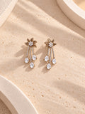Niska floral necklace and matching earrings detail view 2