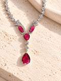 Niska pink AD Stone Silver replica jewellery – view 12