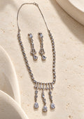 Niska AD stone teardrop necklace set – necklace set