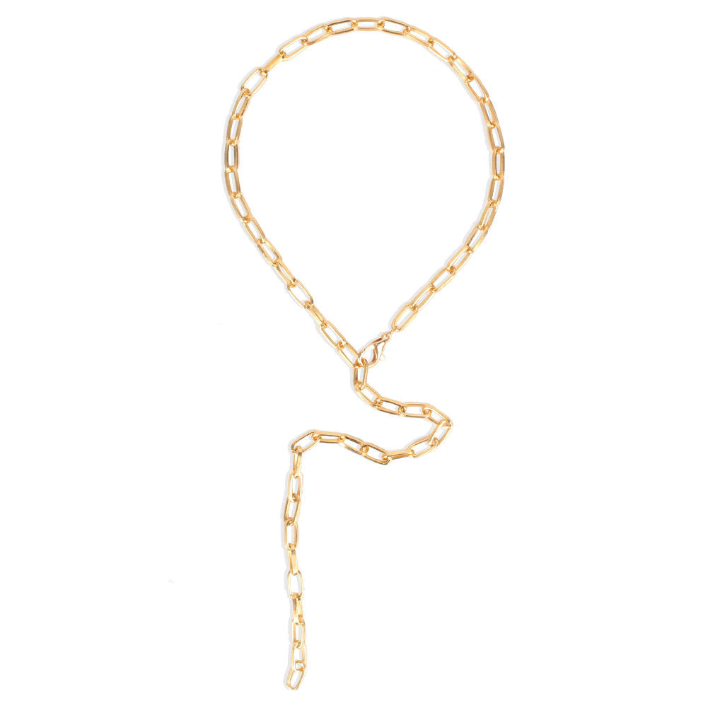 Anti Tarnish Water Droplets Gold Plating Women's Necklace