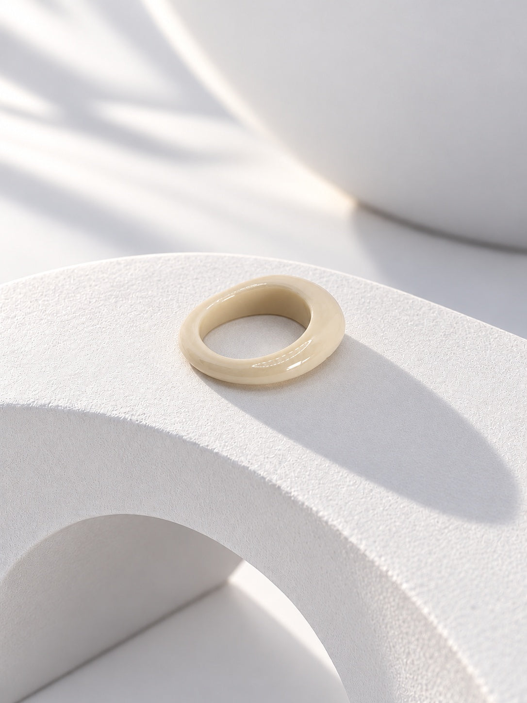 Ivory replica ring product photograph 5