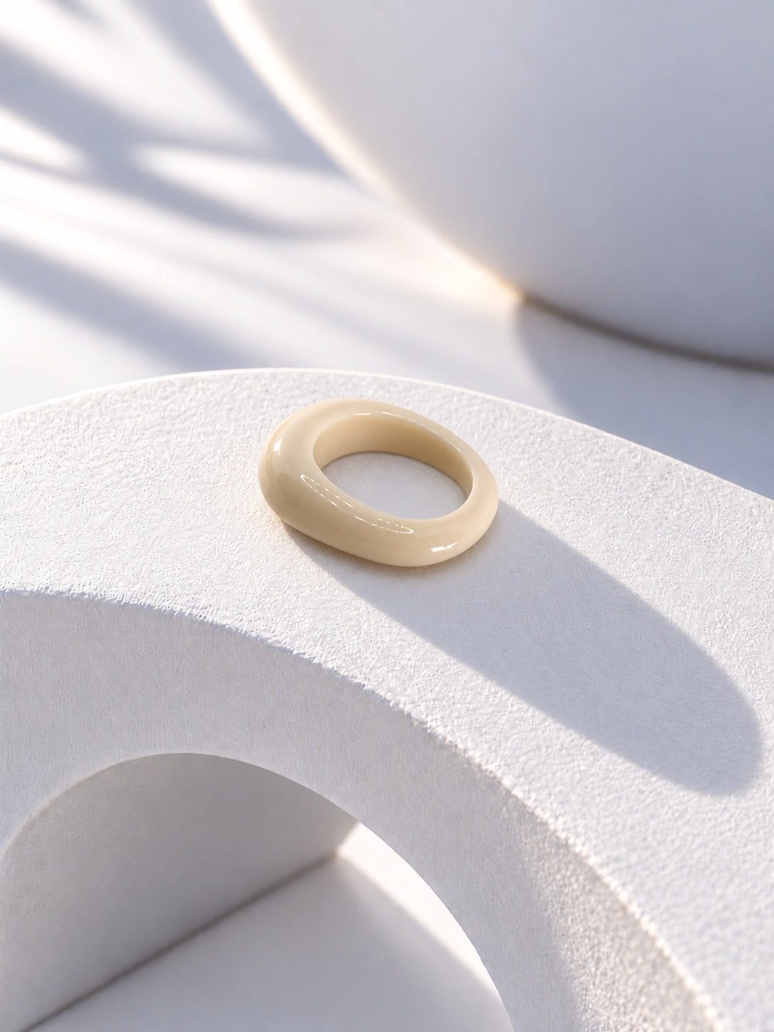 Ivory replica ring product photograph 8