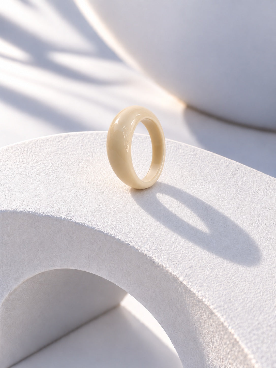 Ivory replica ring product photograph 9