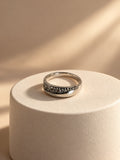 Niska silver-tone curved stone replica ring product view 2