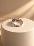 Niska silver-tone curved stone replica ring product view 3