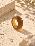 Niska amber brown dome replica ring product view 3
