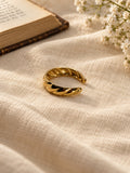 Niska sculpted gold-tone replica ring editorial product view 4