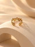 Niska gold-tone star cutout replica ring, product view 1