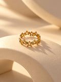 Niska gold-tone star cutout replica ring, product view 2