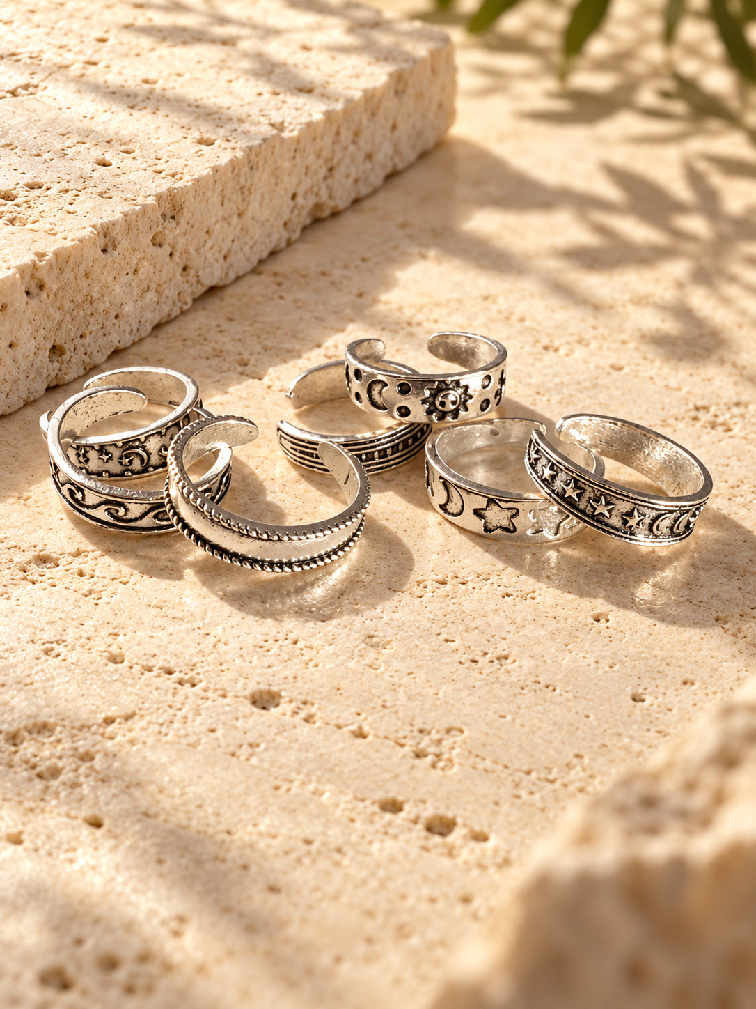 Niska celestial silver-tone replica ring set product view 3