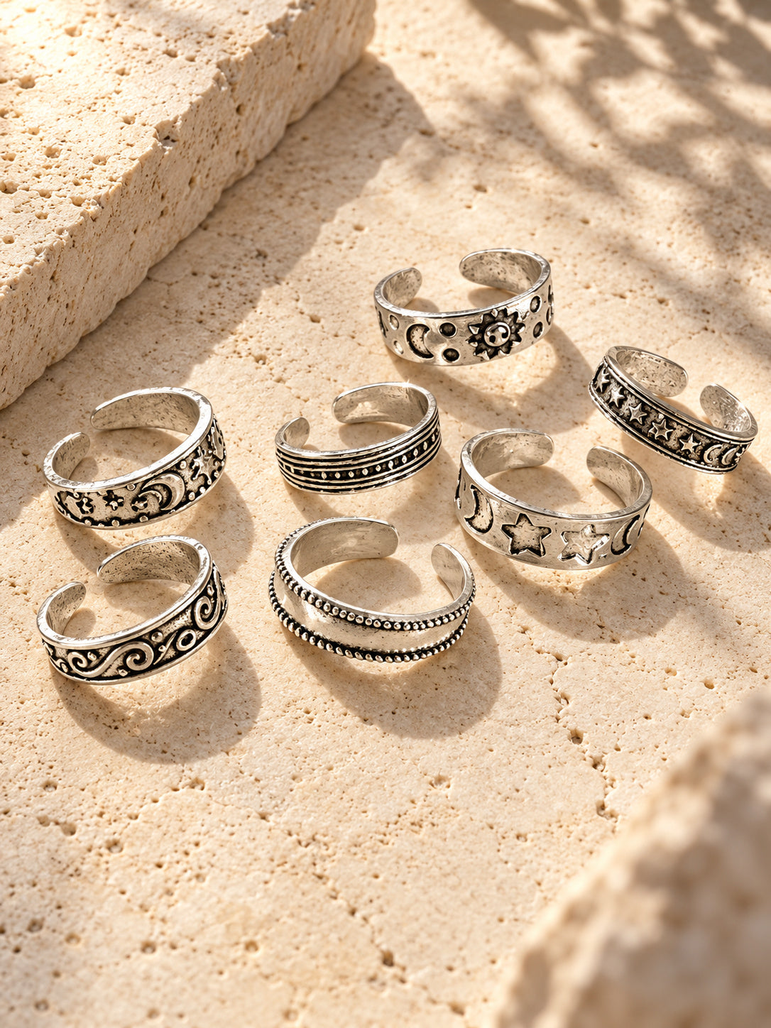 Niska celestial silver-tone replica ring set product view 4