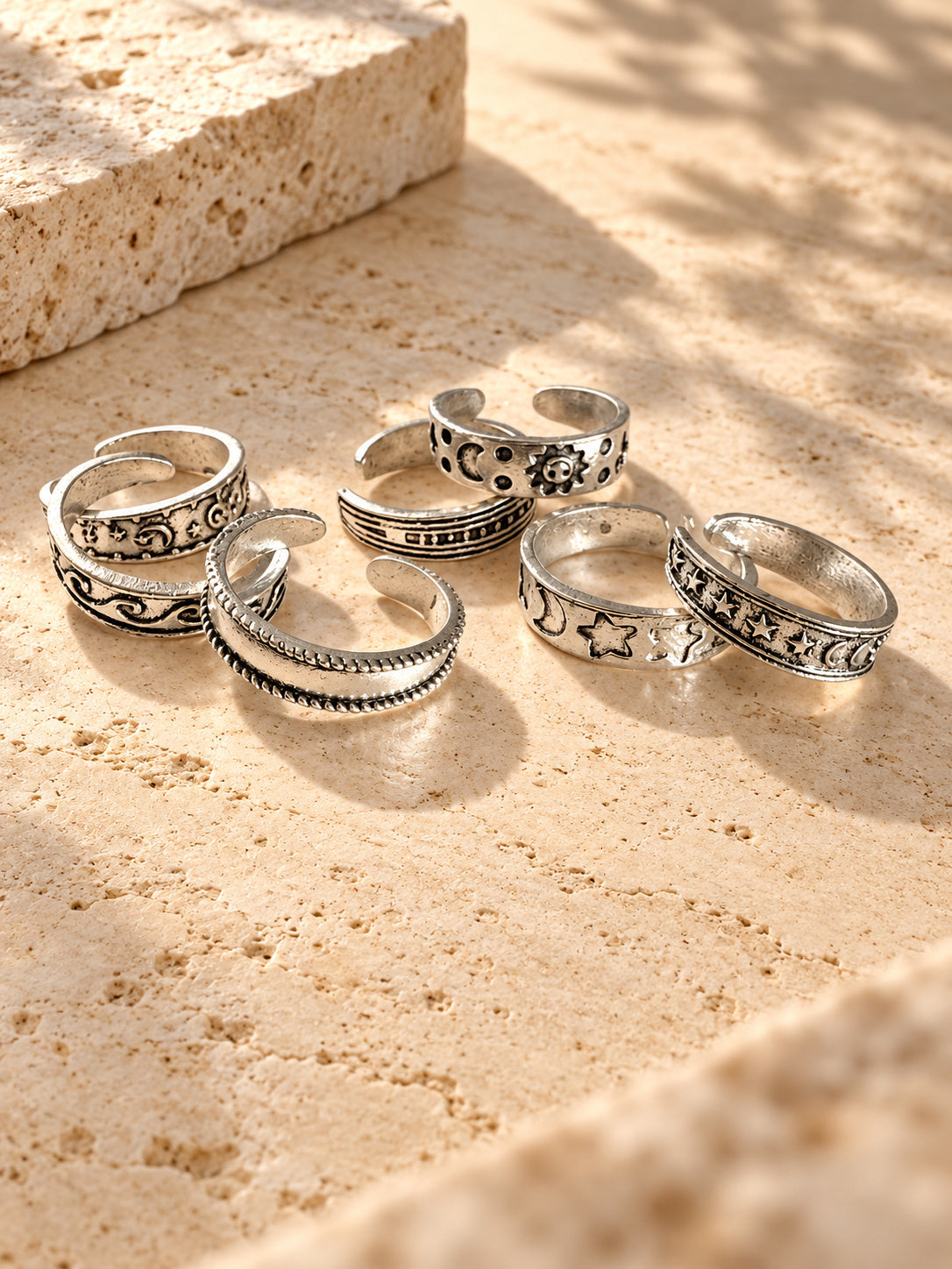 Niska celestial silver-tone replica ring set product view 5