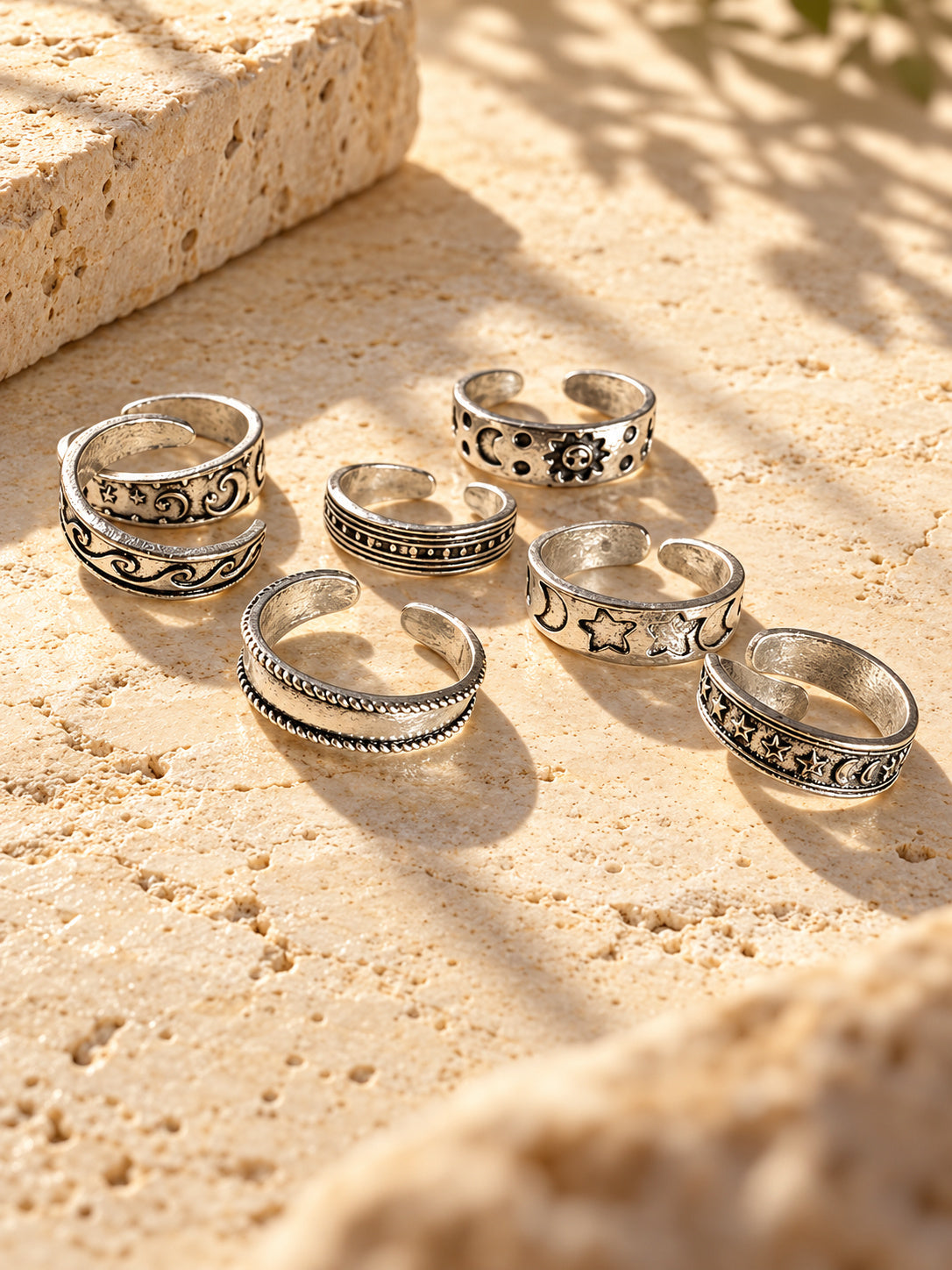Niska celestial silver-tone replica ring set product view 6