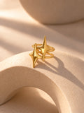 Niska gold-tone Celestial Twin Star Replica Ring detail