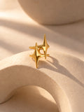Niska gold-tone Celestial Twin Star Replica Ring detail