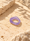 Niska lavender purple sculpted replica statement ring product photograph
