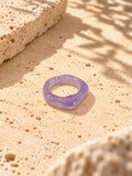 Niska lavender purple sculpted replica statement ring product photograph