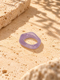 Niska lavender purple sculpted replica statement ring product photograph