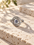 Niska silver-tone swirl AD Stone ring product view 1