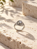 Niska silver-tone swirl AD Stone ring product view 2
