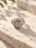 Niska silver-tone swirl AD Stone ring product view 4