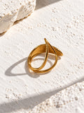RI26N10455 gold open ring detail view