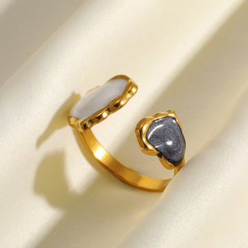 Niska Serene Duo-Tone Anti Tarnish Layer Ring