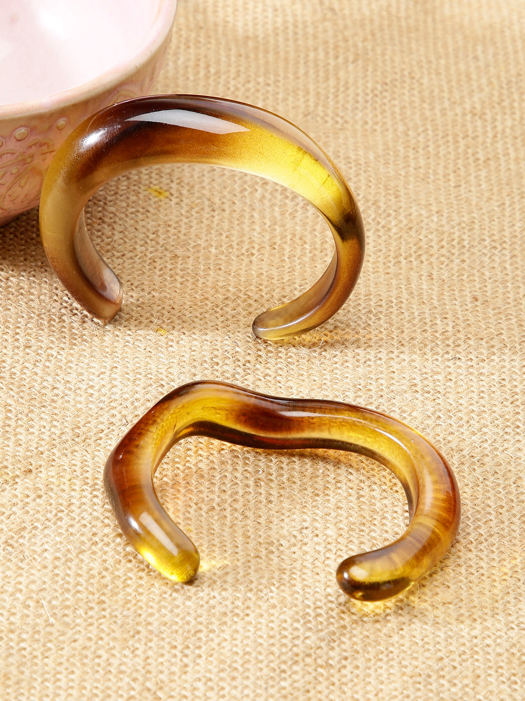 Midnight Marble Resin Set of Two