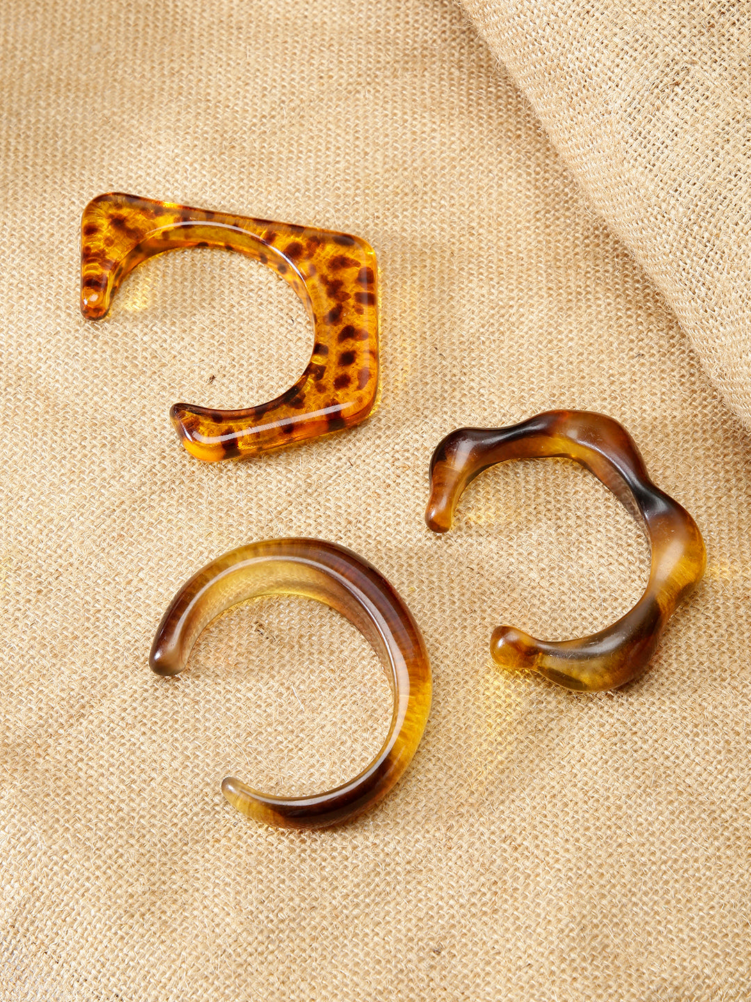 Frosted Chic Resin Set of Three