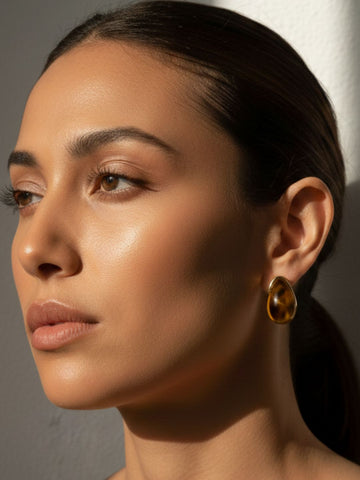 Niska Statement Earrings 18k Gold plated Anti Tarnish Pack of one