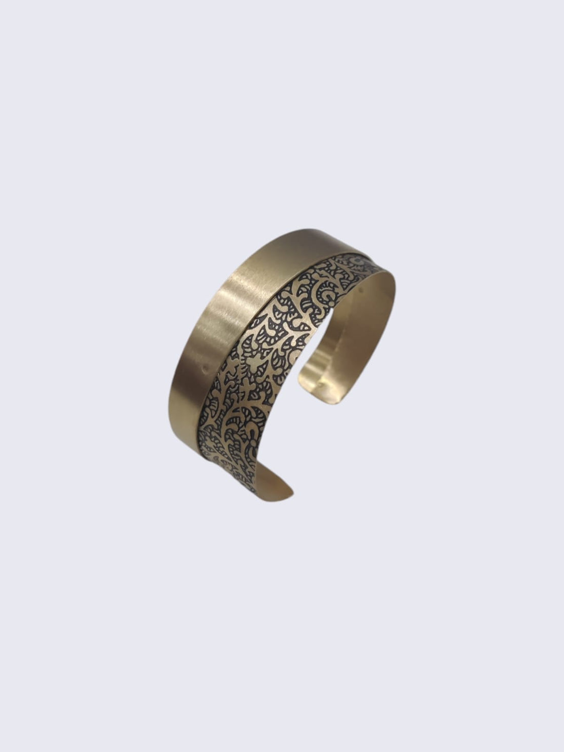 Adelina Printed Brass Bracelet