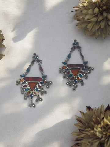 Niska Baroque Multicolor Earring Set