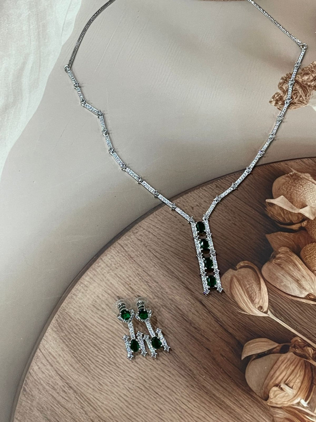 Green Starling Jewelry Set