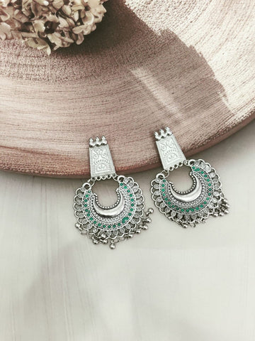 Niska Modest Statement Earring Turquoise Blue