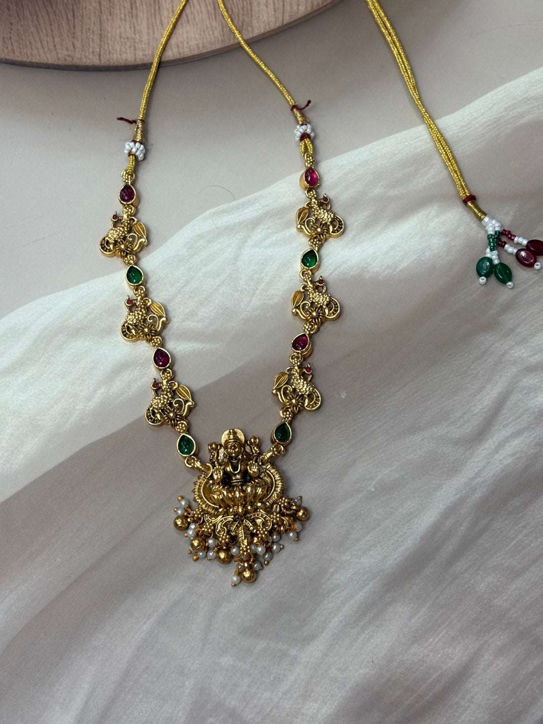 Gold-Plated Temple Jewellery Set