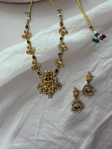 Gold-Plated Temple Jewellery Set