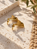 Niska gold-tone fan earrings ER26N20089 product view 4