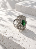 Niska green AD stone statement ring RI26N10453 product view 3
