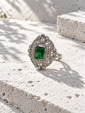 Niska green AD stone statement ring RI26N10453 product view 4
